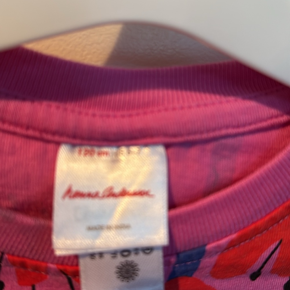 Hanna Andersson Girls Long Sleeve Peplum Graphic T-Shirt - Picture 3 of 5